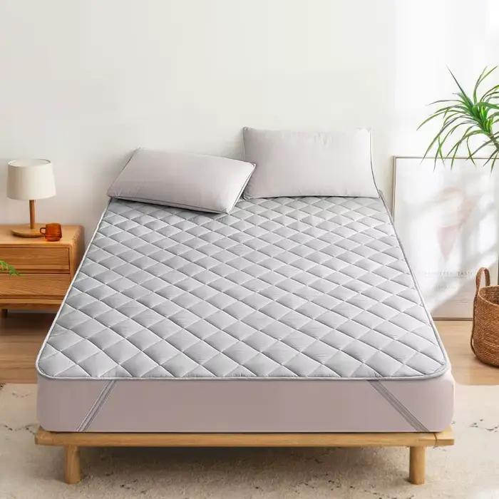 Protecteur de matelas ultrasonique Housse de protection lavable de lit de matelas avec la bande élas