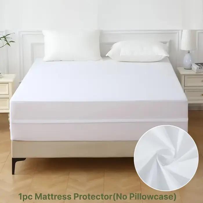 Protecteur de matelas imperméable à 6 côtés, enveloppe de matelas anti-poussière avec fermeture écla