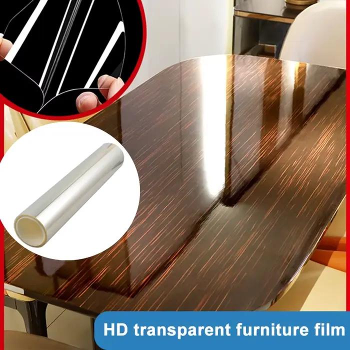 Film adhésif pour meubles, Film de Protection pour Table, brillant, clair, anti-rayures, résistant à