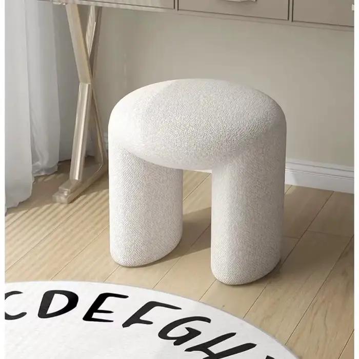 Pouf Ottoman Doux et Mignon pour la Maison, Tabouret Simple pour Se Changer les Chaussures, Petit Po