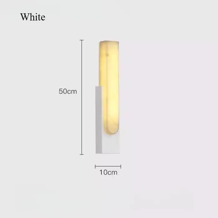 Nordique moderne chambre chevet mural luminaire appliques lampes Led marbre Simple créatif gris méta