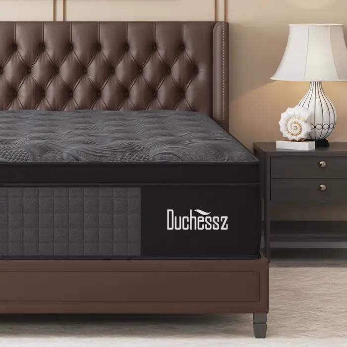 Matelas double King Queen Size 14 pouces dans une boîte, mousse à mémoire de forme hybride à ressort