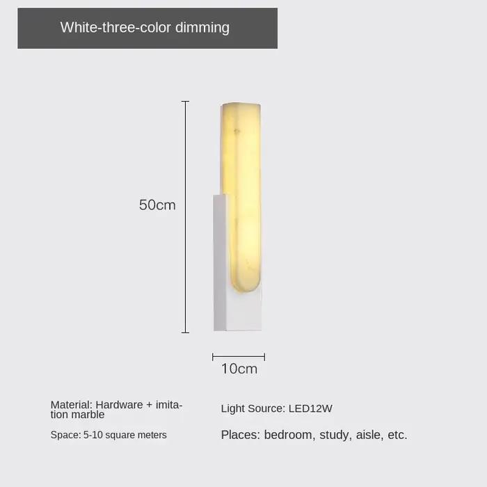 Applique Murale LED en Marbre localité de Luxe, Luminaire Décoratif d'Nik, Style Nordique, Idéal pou