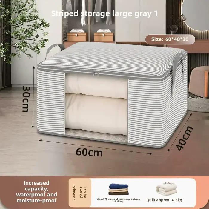 Sac de rangement pour couettes - Sac organisateur pliable pour couettes, oreillers, anti-mites, gain