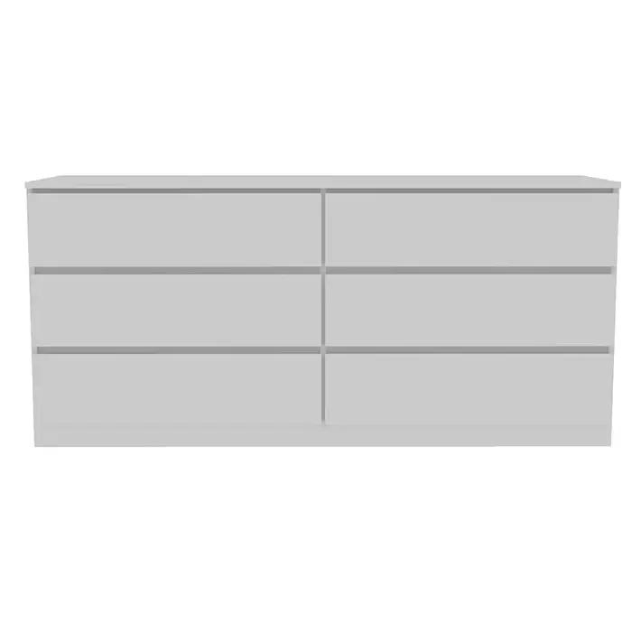 Asteria 6 MELDouble Commode, Métal Foy-Blanc