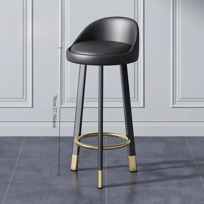 Chaise de Bar légère et rotative de luxe, chaise de Bar avec dossier, chaise de levage, moderne et S