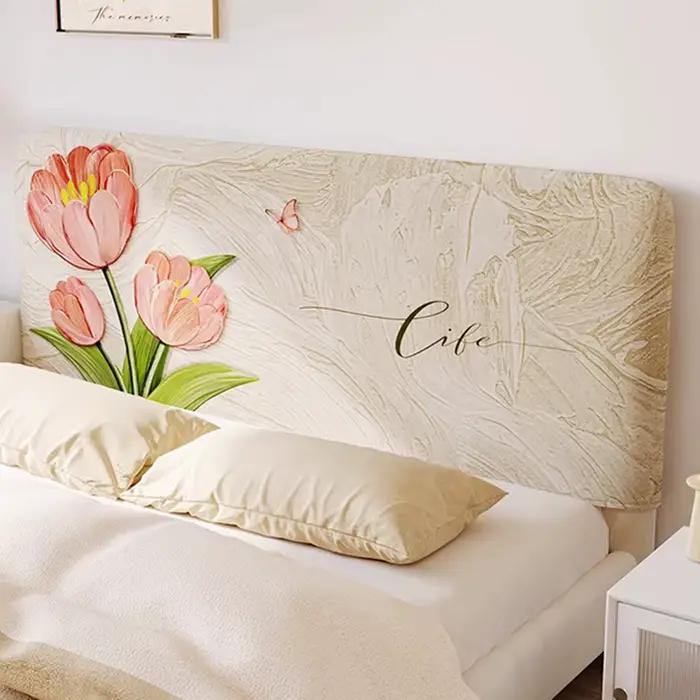 Coussin en peluche décoration chambre lit dossier housse de tête de lit coussin ornemental moderne é