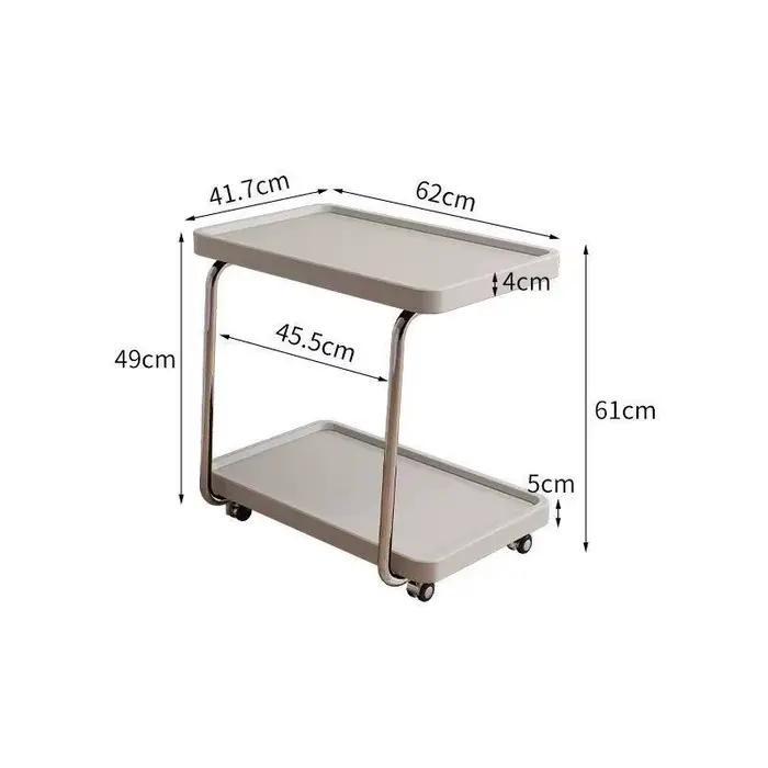 Tables de chevet d'angle, table d'appoint de chambre à coucher, table basse double couche, petite ta