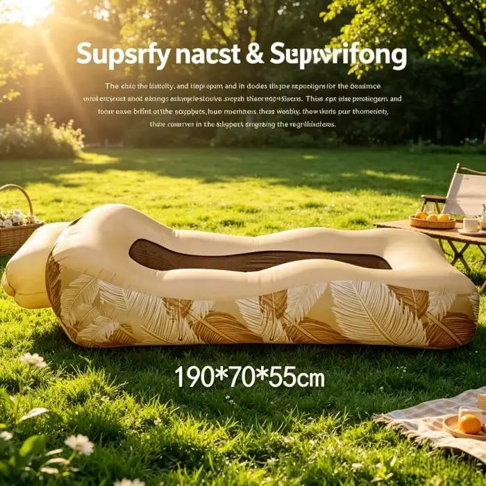 Canapé gonflable d'extérieur, lit gonflable amphibie portable, matelas-coussin pour camping et festi