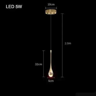 Lampes suspendues en cristal à bulles pour chambre à coucher, lampe de chevet d'hôtel, verre LED, lu