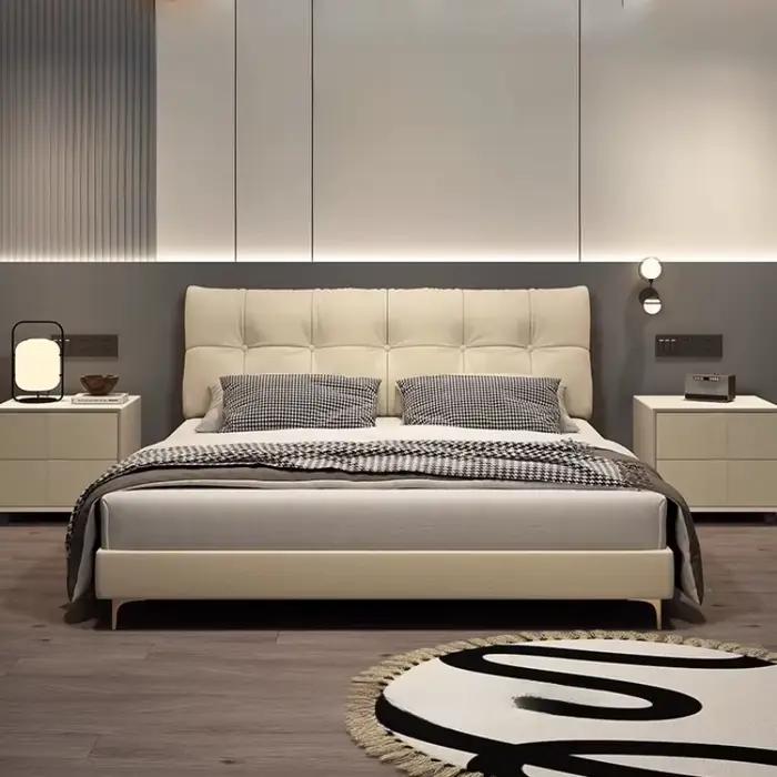 Lit de rangement en tissu personnalisé, moderne et Simple, chambre principale de 1.51.8 mètres, lit