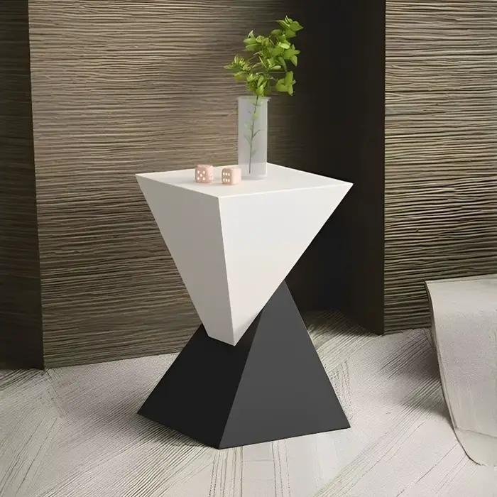 Table d'appoint minimaliste de luxe à la française, table d'appoint en métal pour salon, petite tabl