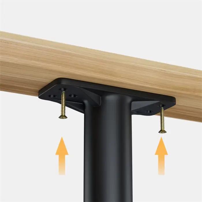 Pied de support de faisceau de lit réglable télescopique, pied de meubles en plastique renforcé, jam