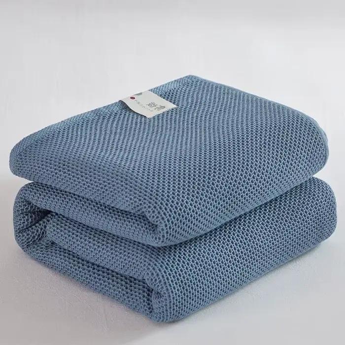 Couverture en coton à carreaux pour lit simple, couvre-lit gaufré, reine, roi, couvertures de canapé