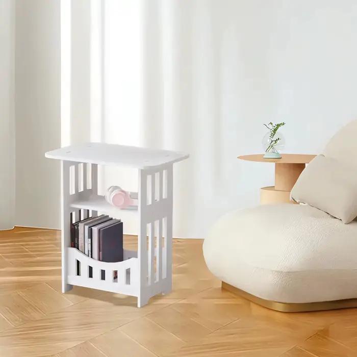 Table de chevet familiale couramment utilisée, armoire de rangement blanche de Style minimaliste mod