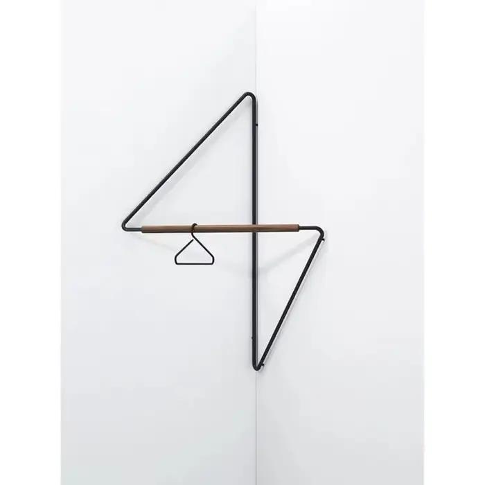 Cintre d'angle en fer forgé porte-manteau en bois créatif moderne minimaliste armoire muebles para h