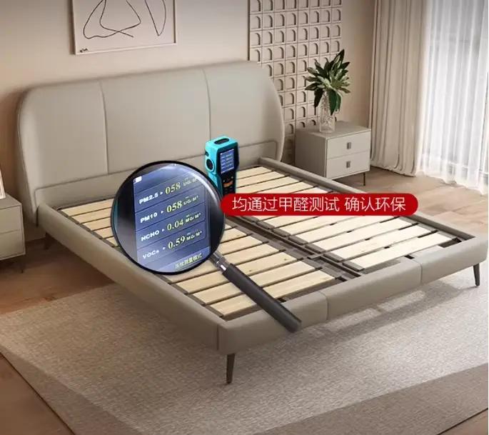 Table de chevet 150x200cm, cadre de lit double, tête de lit pour couples, lit pour 2 personnes, mobi