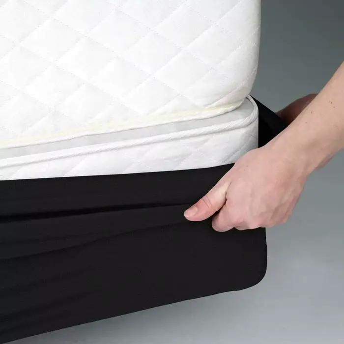 Housse à ressorts pour boîte, 1 pièce, jupes de lit enveloppantes de qualité hôtel, protection de ma