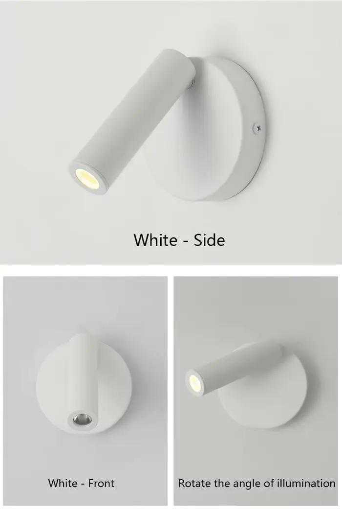 Applique murale LED réglable, lampe de lecture de chevet créative pour hôtel, chambre à coucher, étu