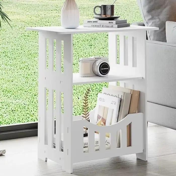 Petite Table de chevet pour canapé, meuble de salon, bout latéral, Table basse, thé, étagère de rang