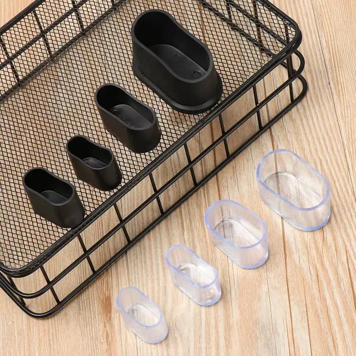 Couvre-pieds de chaise de forme ovale, couvre-pieds antidérapants en caoutchouc, pièces de meubles,