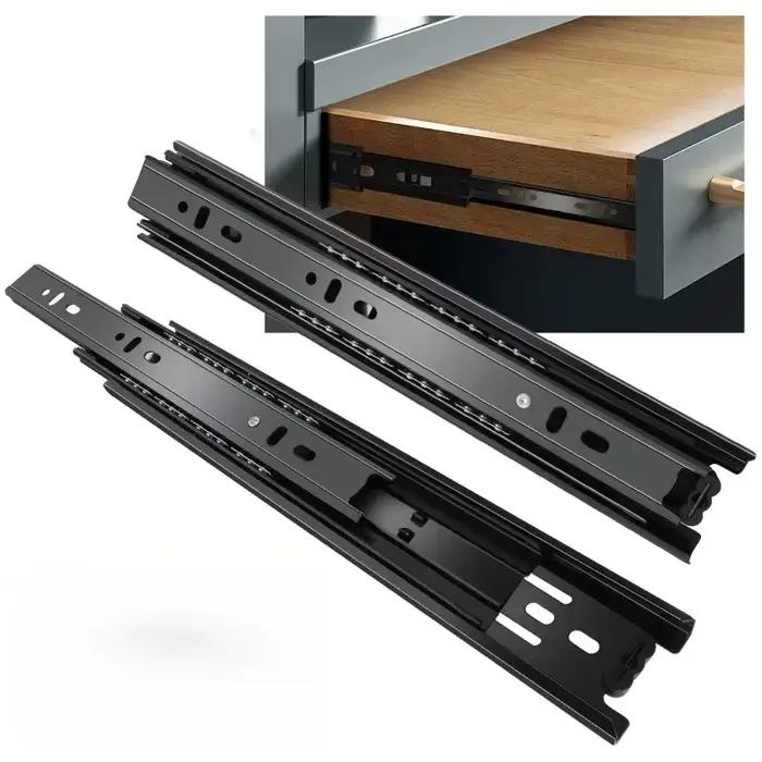 Glissières de tiroir à extension complète pour armoire et commode, 8, 10, 12, 14, 16, 18, 20, 22 pou