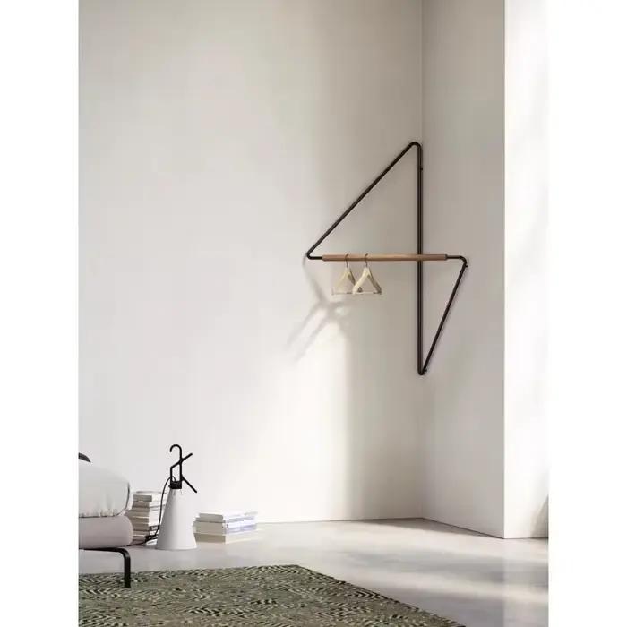 Cintre d'angle en fer forgé porte-manteau en bois créatif moderne minimaliste armoire muebles para h