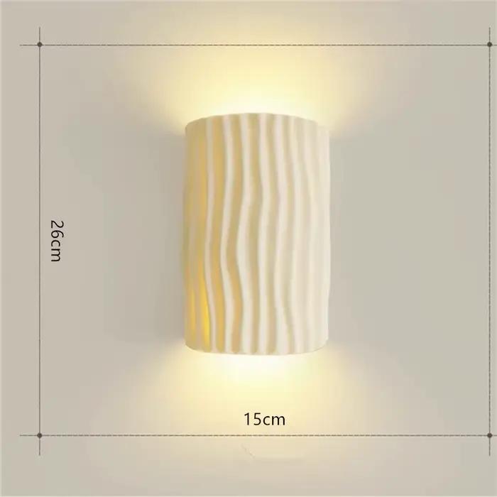 Lampe murale de chevet pour chambre à coucher, lumière décorative de fond de mur de salon style crèm