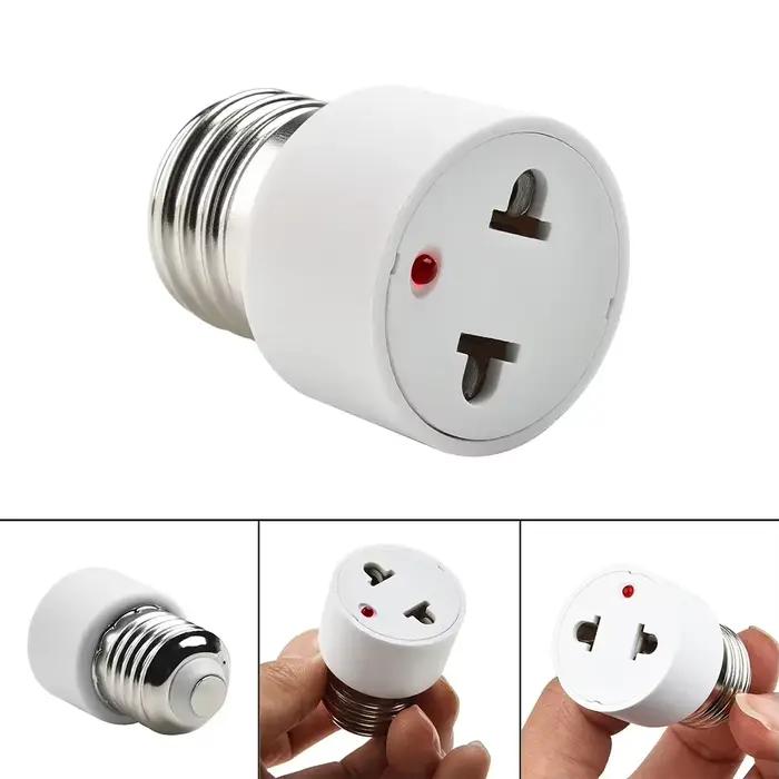 Adaptateur de prise de lampe à base d'ampoule pour luminaire, conversion de la base standard US/EU,