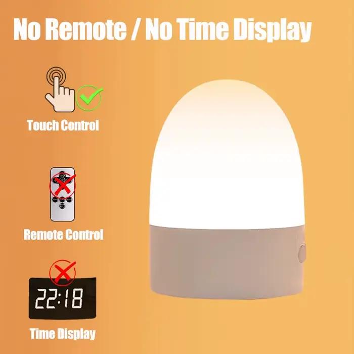 Tactile veilleuse Rechargeable 3 couleurs sans fil chambre de bébé lampe de chevet USB LED veilleuse