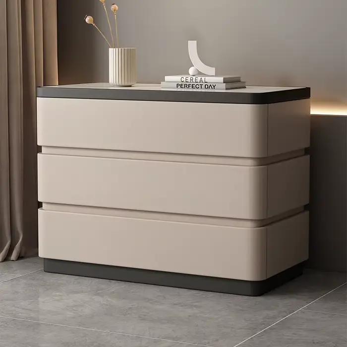 Rangement avec tiroirs Table De chevet chambre élégant Style nordique Tables De chevet moderne luxe
