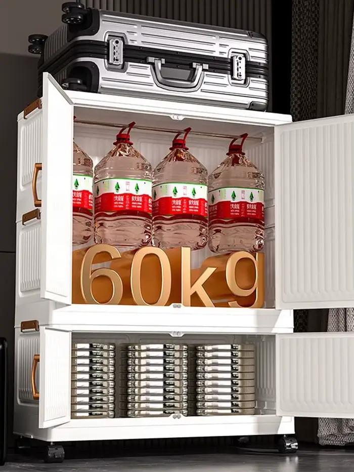 Armoire de rangement pliable pour bébé, Installation gratuite, petite armoire multicouche pour enfan