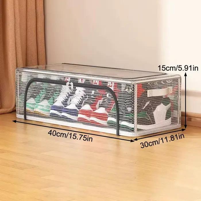 Boîte de rangement transparente pour chaussures, boîte de rangement pour chaussures de sport et talo