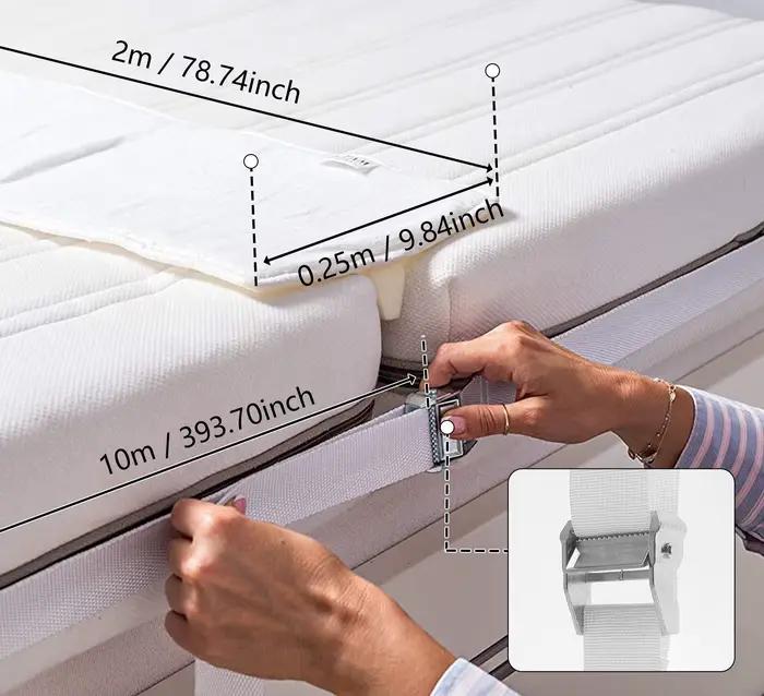 Connecteur de matelas à pont de lit réglable, convertisseur de lit Stable, Kit de connecteurs de mat
