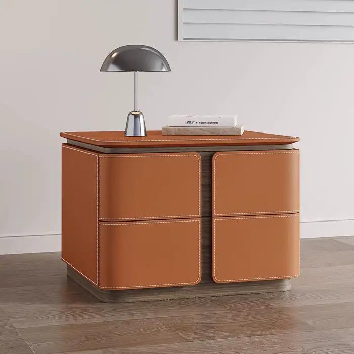 Tables De Chevet italiennes Premium avec tiroirs, rangement, Table De nuit De luxe esthétique, meubl
