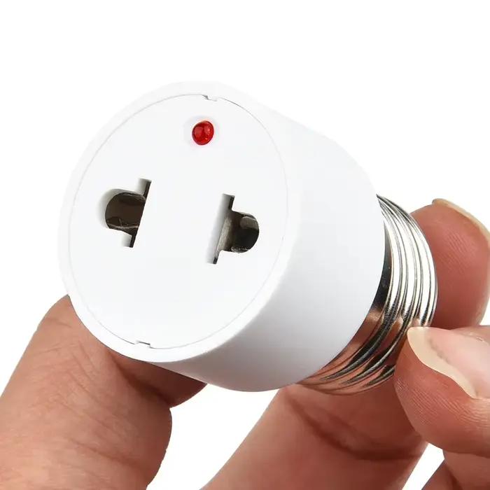 Adaptateur de prise de lampe à base d'ampoule pour luminaire, conversion de la base standard US/EU,