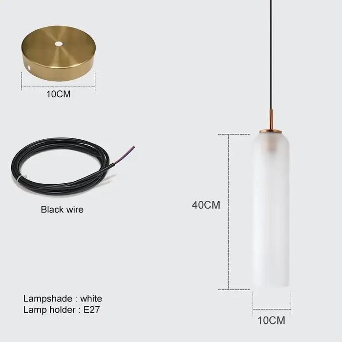 Applique Murale LED en Verre au Design Nordique Moderne, Luminaire Décoratif d'Nik, Idéal pour un Co
