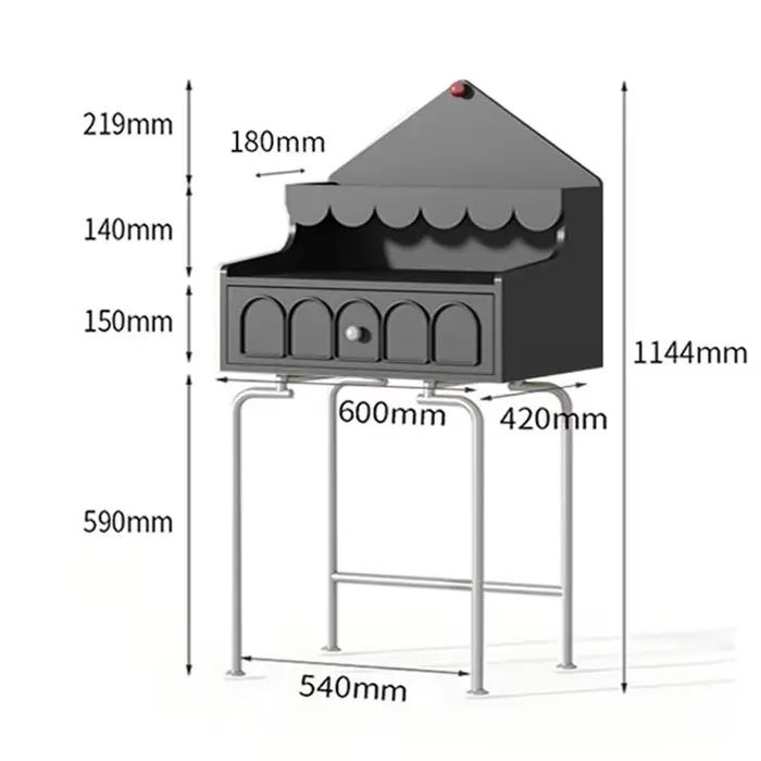 Table de vanité Design français Tallboy Table de vanité d'angle de chambre mignonne compacte pour ch