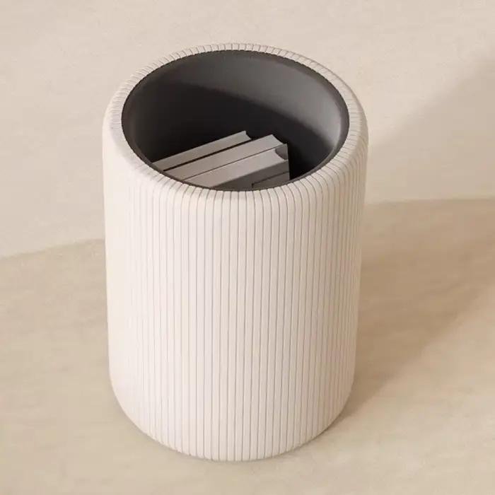 Tabouret de rangement bas rond moderne, tabourets de maquillage, esthétique, confortable, pour une s