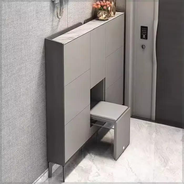 Étagère de rangement grandes armoires à chaussures derrière la porte armoires à chaussures moderne d