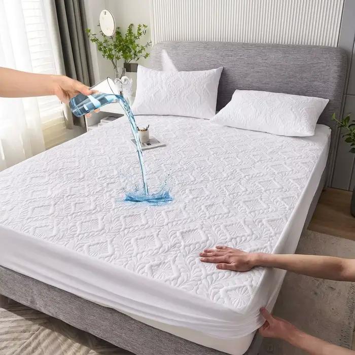 Protège-matelas matelassé imperméable et épaissi 1 pièce – Drap-housse antidérapant et anti-poussièr