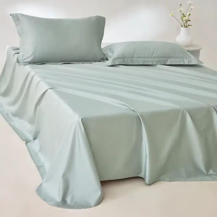 Parure de draps en coton égyptien biologique 800 fils/cm² pour lit simple, double, queen, king – Ens