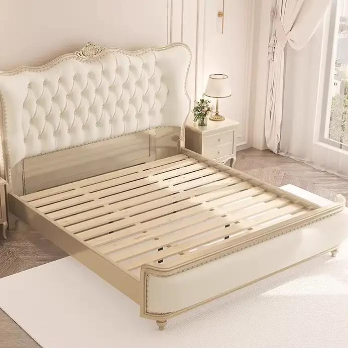 Cadre de tête de lit de rangement King, lit de salon pour enfants, Double couchage, accessoires de m