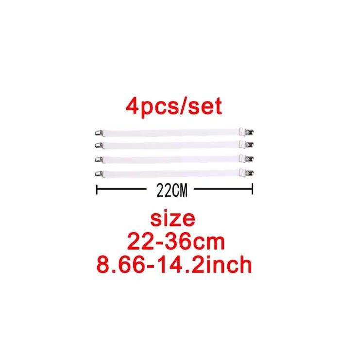 Bande de fixation élastique pour drap de lit 4 pièces/ensemble pinces pour drap de lit ceinture régl
