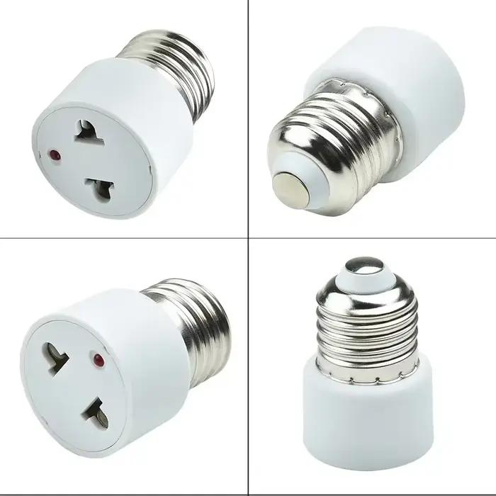 Adaptateur de prise de lampe à base d'ampoule pour luminaire, conversion de la base standard US/EU,