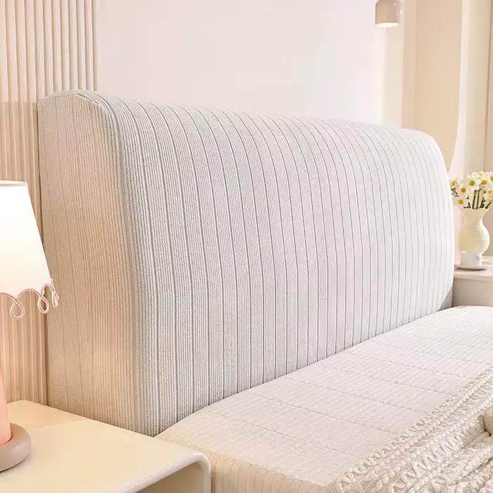 Housse de tête de lit en jacquard élastique de haute qualité, facile à nettoyer, universelle, confor