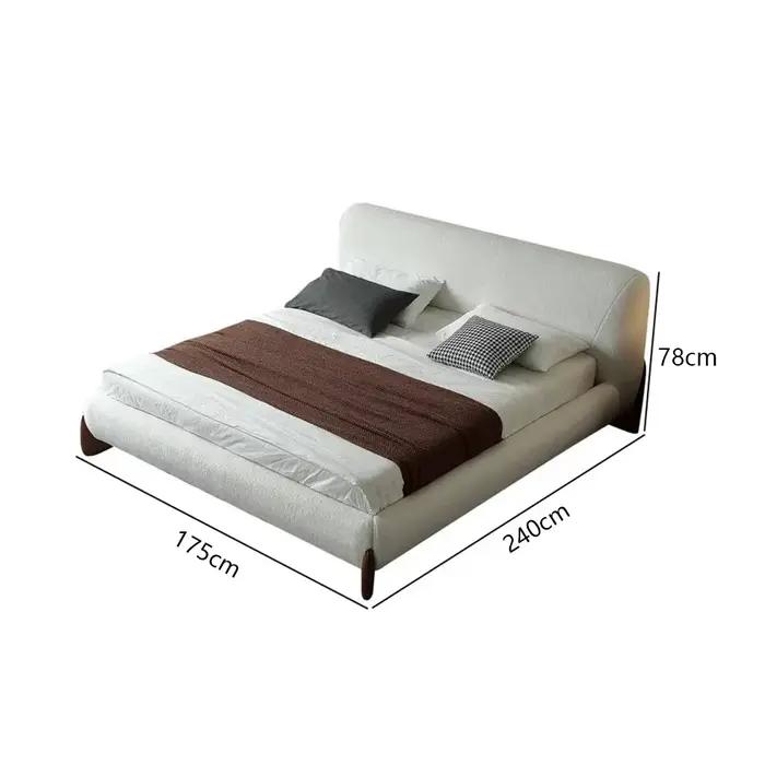 Lit hypothécaire ami en Tissu Personnalisé avec Dos Doux, Design Moderne, King Size, Queen Size, Cad