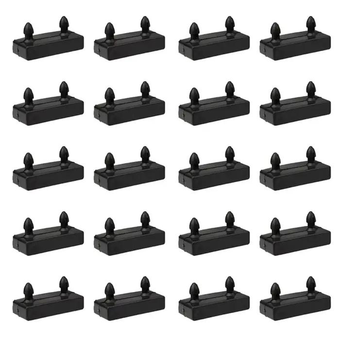 Bouchons de supports à lattes de lit de remplacement, 20 pièces, connecteur à lattes de lit carrées