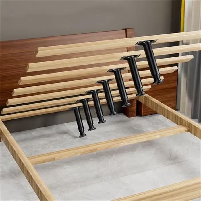Pied de support de faisceau de lit réglable télescopique, pied de meubles en plastique renforcé, jam