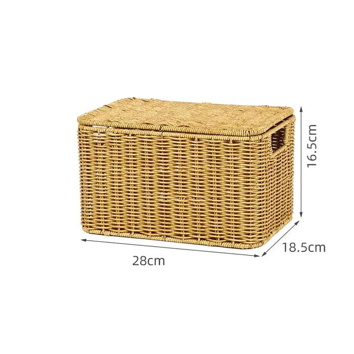 Nouvelle boîte de rangement - Chambre à coucher avec couvercle - Boîte organisatrice de vêtements -